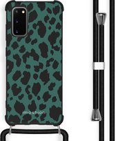 iMoshion Design hoesje met koord voor de Samsung Galaxy S20 Plus - Luipaard - Groen / Zwart