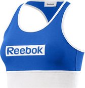 Reebok Te Linear Logo Bralette Sportbeha Dames Blauw XS
