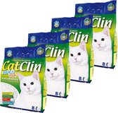 CatClin Silica Kattenbakvulling Premium Kwaliteit 4x 8L