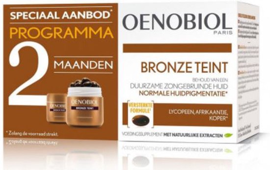 Oenobiol Bronze Teint Caps 2x30 Autobronzant, bronzage sans soleil