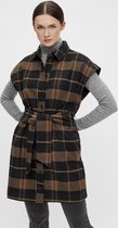 Object Jas Objellinor Waistcoat 118 23037325 Sephia/check Dames Maat - 36