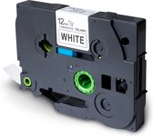TELANO® Label Tapes TZe-231 Compatible voor Brother P-Touch Labelprinter Zwart op Wit 12mm x 8m - 1 stuks
