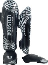 Booster Fight Gear - scheenbeschermers - BFG Cube Zilver - M