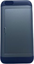 iPhone 7/8/SE 2020 pashouder hoesje - pasjes - slide armor - apple - iPhone - Opberging - Creditcard - 2 in 1 - In 7 kleuren - Zwart - Donker blauw - Donker groen - Grijs - Goud - Rood - Zilv