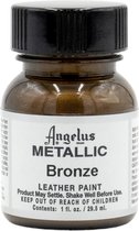 Angelus Leather Acrylic Paint - textielverf voor leren stoffen - acrylbasis - Metallic Brons - 29,5ml