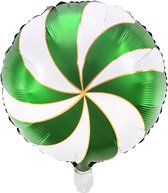 Partydeco - Folieballon Snoepje Groen - 35 cm
