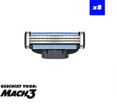 Universele scheermes - Geschikt voor Gillette Mach 3 - 3 blade - 8 stuks