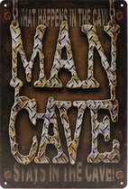 Wandbord – Mancave - Retro -  Wanddecoratie – Reclame bord – Restaurant – Kroeg - Bar – Cafe - Horeca – Metal Sign – 20x30cm