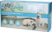 All For Paws Lifestyle 4 Pet-3 In 1 Elevated Double Dinner S