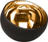Goebel - Accessoires | Windlicht Golden Black 15 | Glas - 15cm - theelicht - waxinelicht houder