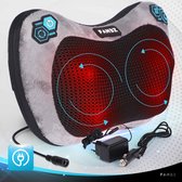 FAMBZ Premium Infrarood Massage Shiatsu Kussen Apparaat Kabel (Blauw) - 3 Snelheden - Massageapparaat voor Nek / Schouder – Nekmassage Apparaat - Massagekussen