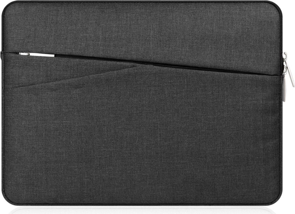 Shop4 - Geschikt voor MacBook Pro 16-inch (2021) Laptop Hoes - Sleeve Stof Zwart