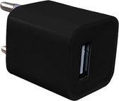 Universeel - USB adapter - USB stekker - USB lader - Blokje - Zwart
