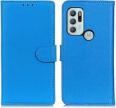 Book Case - Motorola Moto G60s Hoesje - Lichtblauw