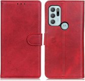 Luxe Book Case - Motorola Moto G60s Hoesje - Rood