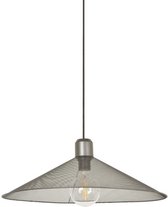 COREP Conische metalen hanglamp - E27 - 60 W - Grijs