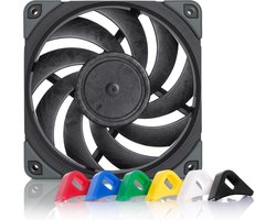 Noctua NF-A12X25 PWM chromax.black.swap Ventilateur pour PC noir (l x H x P) 120 x 25 x 120 mm