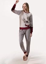 Feyza - Pyjama Set Voor Dames, Lange Mouwen - L