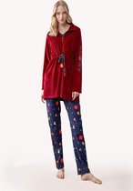 Feyza - 3 Delige Pyjama Set Voor Dames, Lange Mouwen - XL