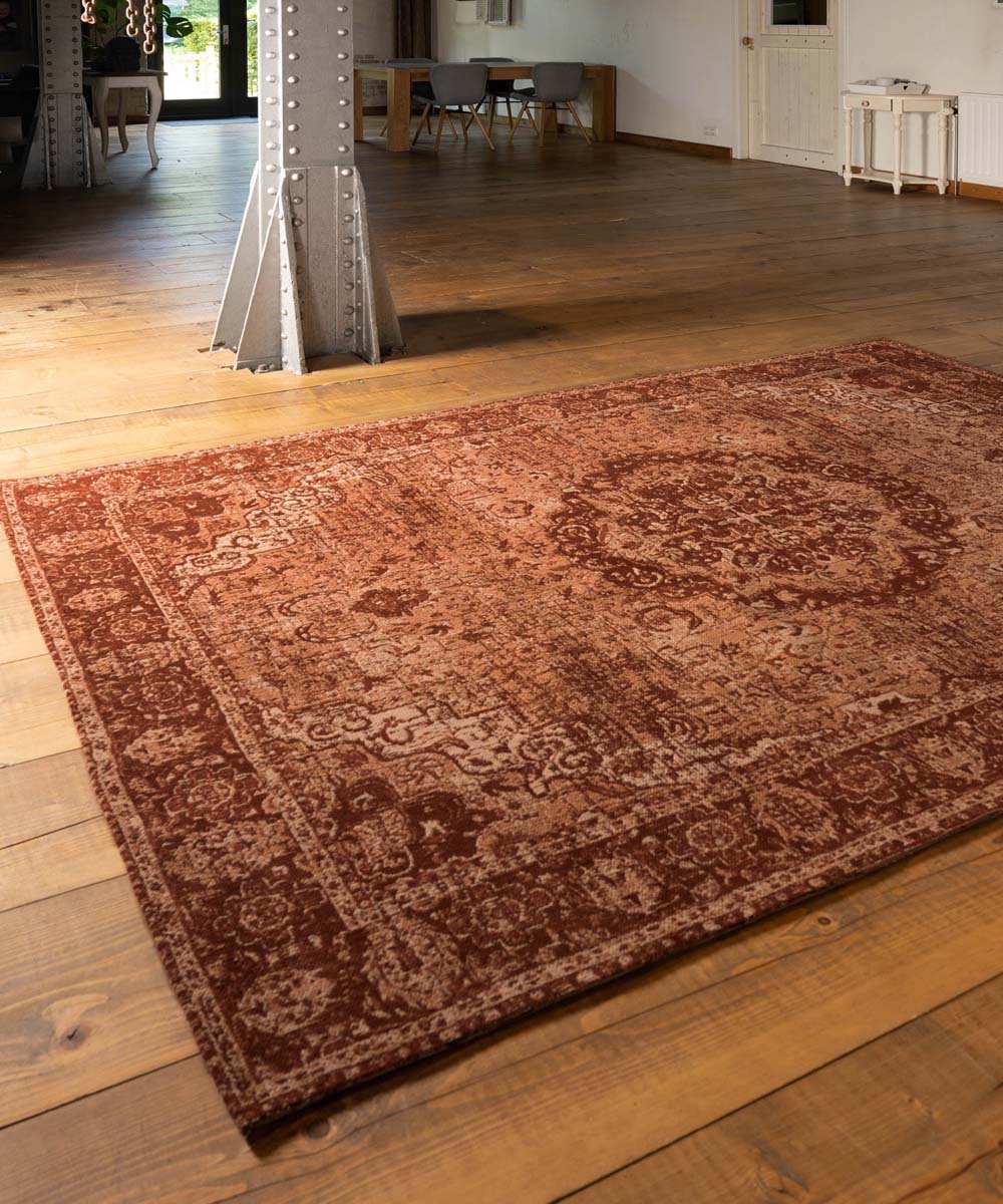 Vintage vloerkleed - Traditions roestbruin 240x340 cm