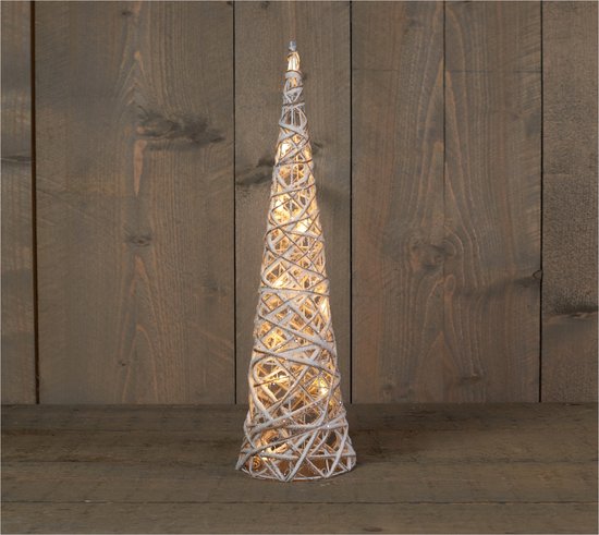 Kerstverlichting figuren Led kegel kerstboom glitter lamp 60 cm -  Verlichte... | bol.com