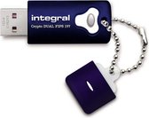 Integral 4GB Crypto Dual 4GB USB 3.0 Blauw USB flash drive