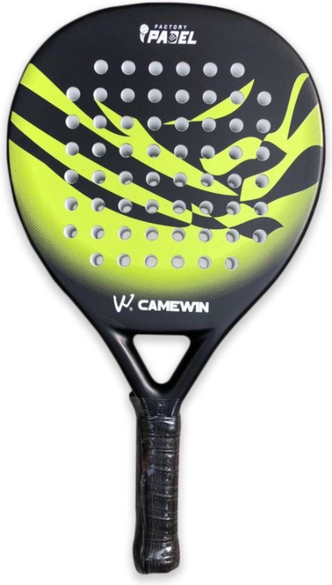 Camewin - padelracket - 365gr - groen / zwart - carbon - power en controle - padel - racket