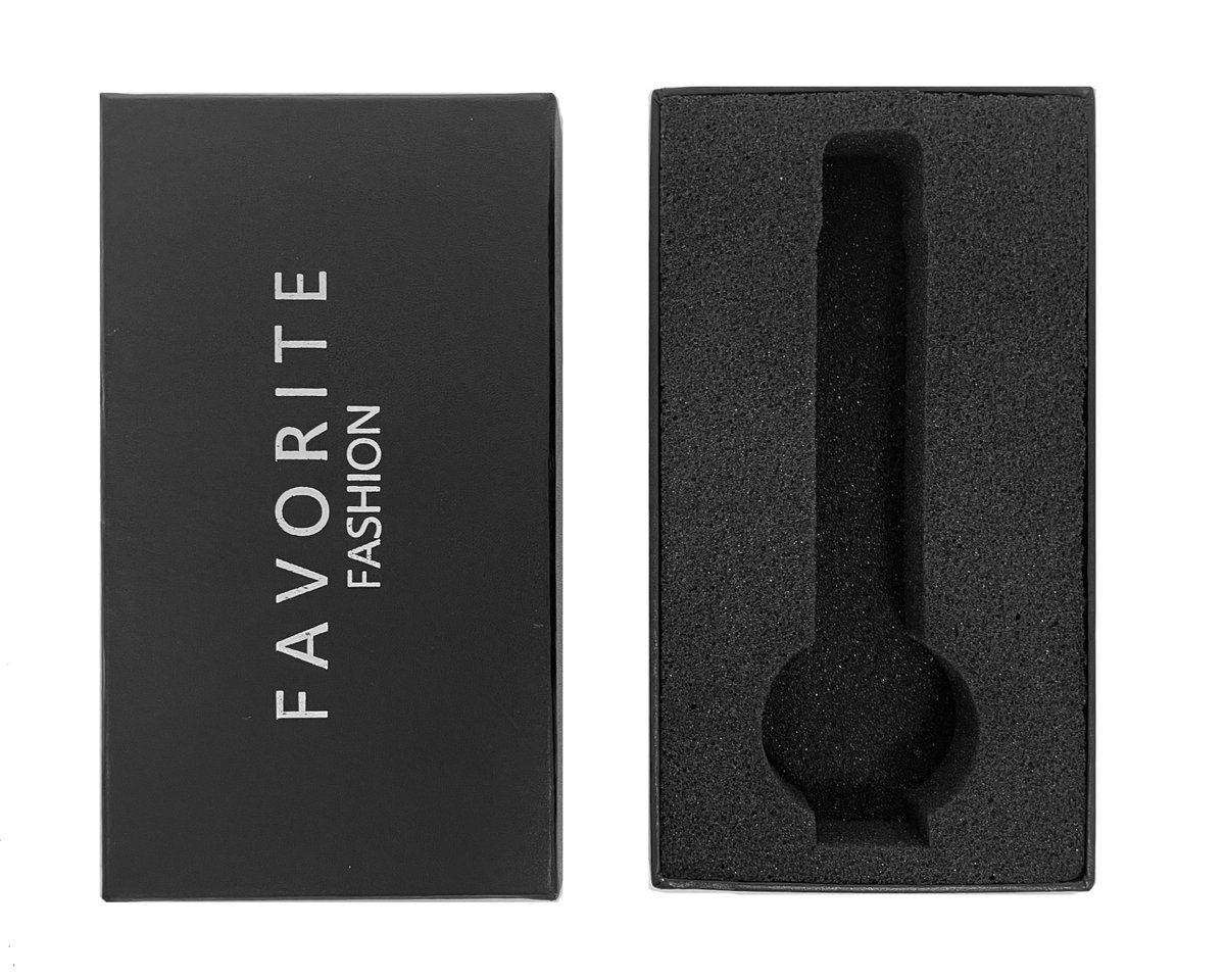 Favorite Fashion | Horloge Giftbox - Cadeau Doosje | Zwart - Metallic Zilver | 15,7 x 8,8 x 2,9 cm