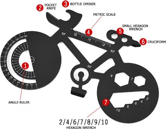 Outils de réparation de vélos en acier inoxydable Akyol ® | Gadget pour les  cyclistes... | bol