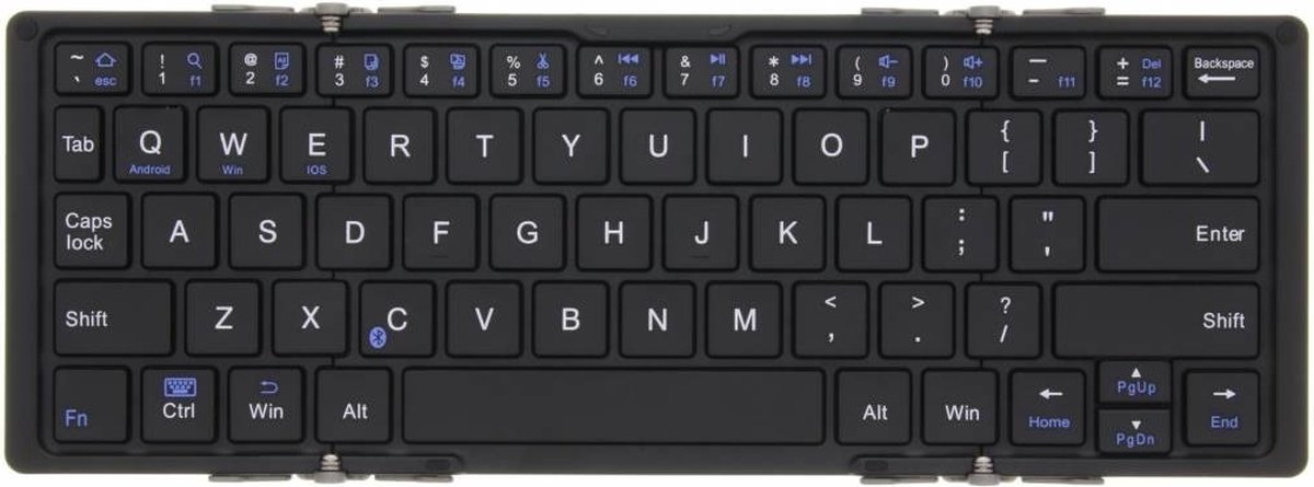 Opvouwbaar Bluetooth toetsenbord - Zwart