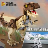 Panlos Tyrannosaurus Rex & Fossiel - Bouwset - Compatibel met grote merken - Dinosaurus - Jurassic Park - T-Rex
