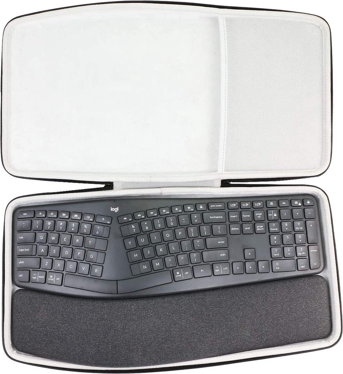 Hard reis-beschermhoes etui tas voor Logitech Ergo K860 draadloos ergonomisch toetsenbord (alleen hoes)