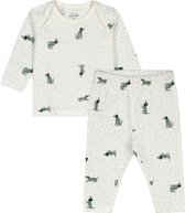 Prénatal baby pyjama - babykleding voor jongens - maat 56 - Ivoor Wit