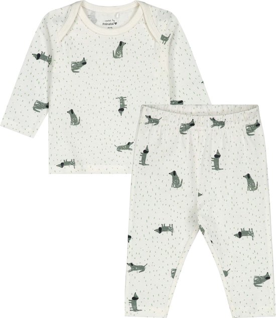 Prénatal baby pyjama - babykleding voor jongens - maat 56 - Ivoor Wit |  bol.com