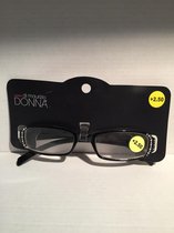 Donna Di Maurizio zwart m.s. +2.50 leesbril
