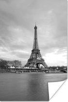 Affiche Tour Eiffel Oranje à Paris - noir et blanc - 20x30 cm