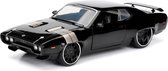 auto Fast & Furious 1972 Plymouth GTX 1:24 die-cast zwart