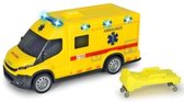 auto Belgische Ambulance jongens 18 cm geel 1:32