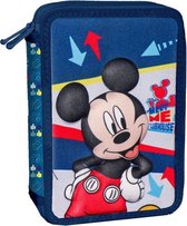 etui Mickey Mouse 21 x 15 cm polyester donkerblauw