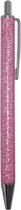 pen glitter 14 cm roze