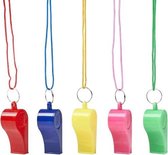voetbalfluitje junior 5 x 2 cm 60 stuks