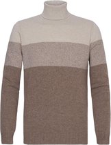 Profuomo Coltrui Merino Streep Beige - maat L