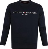 Tommy Hilfiger Trui Logo Donkerblauw - maat L