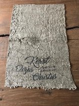 Shabby linnen doek | Kerstfeest Jezus | 30x45 cm | Wasbaar op 30 graden | Sierdoek | Cadeau artikel