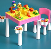 Thinkle® Kinder Speeltafel Met Blokjes - Tafel - Bureau - Lego Tafel - Voor Kinderen - Spelen Met Blokken - Met Stoel