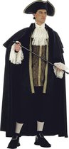 Limit - Middeleeuwen & Renaissance Kostuum - Venetiaanse Doge Heerser Over De Lagune - Man - zwart - Maat 56 - Carnavalskleding - Verkleedkleding