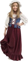 Middeleeuwen & Renaissance Kostuum | Koopvrouw Boerenmarkt Middeleeuwen | Meisje | Maat 146 | Carnaval kostuum | Verkleedkleding