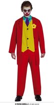 FIESTAS GUIRCA, S.L. - Rode gestoorde joker clown kostuum voor volwassenen - L (50) - Volwassenen kostuums