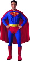 Superman Deluxe Muscle - Carnavalskleding - Maat L - Rood