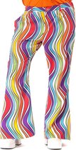 Original Replicas - Hippie Kostuum - Jaren 60 Regenboog Flower Power Hippie Festival Broek Man - multicolor - XXL - Carnavalskleding - Verkleedkleding